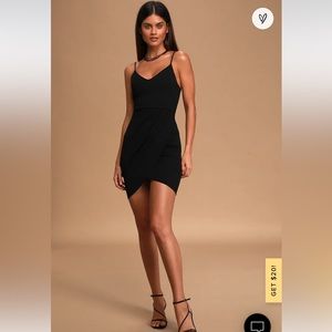 Lulus Forever Your Girl Black Bodycon Dress